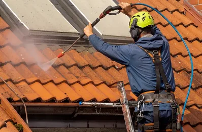 Démoussage et hydrofuge de toiture à Combovin